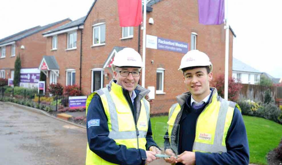 Two awards for Taylor Wimpey as apprenticeship scheme in Devon and